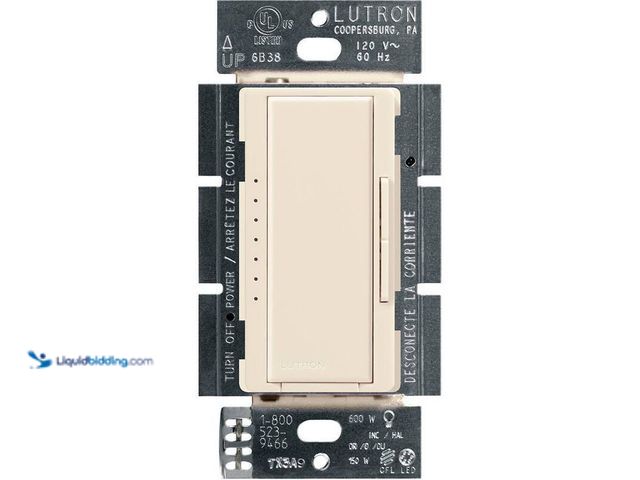 Lot 49-5406341 - Lutron Maestro LED+ Dimmer Switch for Dimmable LED Bulbs, 150W/Single-Pole or Multi-Location, Light ...