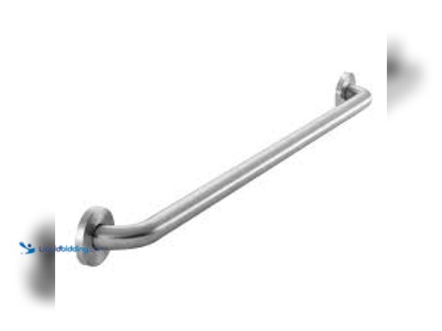 Lot 49-5488117 - QTY 2 - Glacier Bay 24 in. x 1-1/2 in. Exposed Screw ADA Compliant Grab Bar in Brushed Stainless Ste...