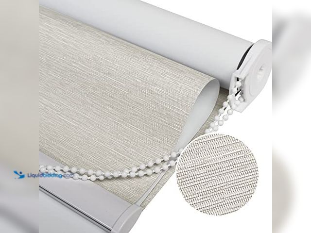 Lot 49-1520738 - Joydeco 100% Blackout Roller Shade, Window Blind with Thermal Insulated, UV Protection Fabric, Total...