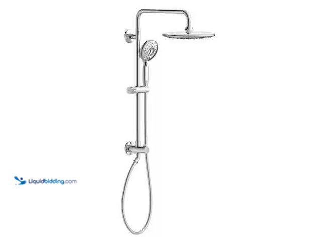 Lot 49-1576584 - American Standard Spectra Versa 4-Spray Round 24 in. Wall Bar Shower Kit with Hand Shower 1.8 GPM in...