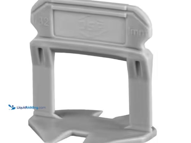 Lot 49-2020839 - Lot of (300). QEP LASH XL Grey 1/32 in. W Plastic Clip Tile Leveling System (300-Pack), Model # 9997...