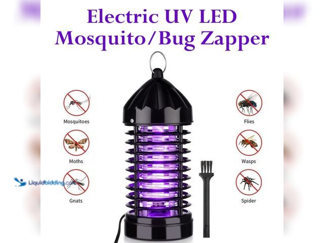 Lot 49-1616188 - Electric UV LED Mosquito/Bug Zapper 7.8"T x 3.3"W Black - NEW - Durable and stylish design, and with...