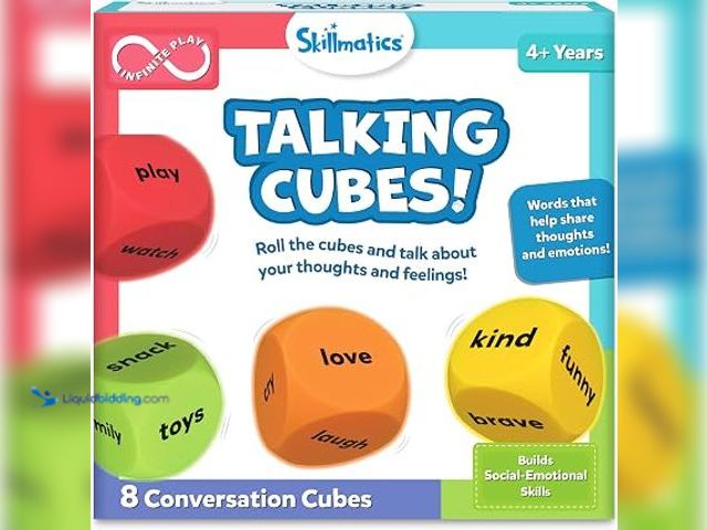Lot 49-1622409 - Lot of (48 Skill Matics Conversation Cubes for Kids - 8 Foam Cubes for Social-Emotional Learning, Cl...