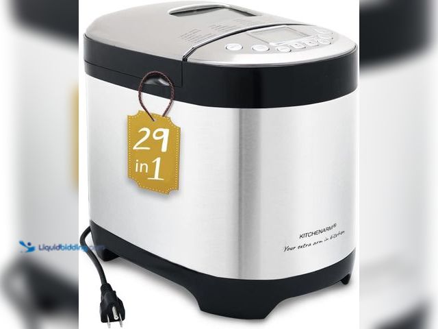 Lot 49-5452199 - KITCHENARM 29-in-1 SMART Bread Machine with Gluten Free Setting 2LB 1.5LB 1LB Bread Maker Machine wi...