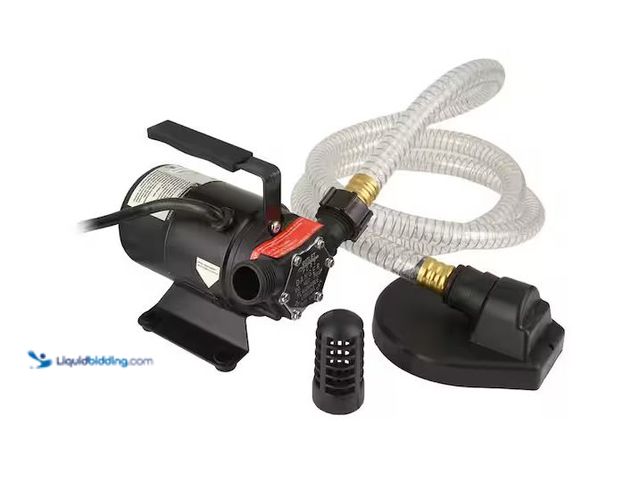 Lot 49-1630824 - Everbilt 1/10 HP Non-Submersible Self-Priming Transfer Pump, Model # EBTP1, Used, Has attachments, P...