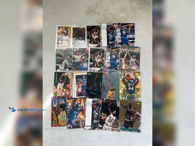 Lot 49-1810342 - COLLECTIBLE 20 SHAQUILLE ONEAL BASKETBALL CARDS VARIOUS YEARS AND TYPES