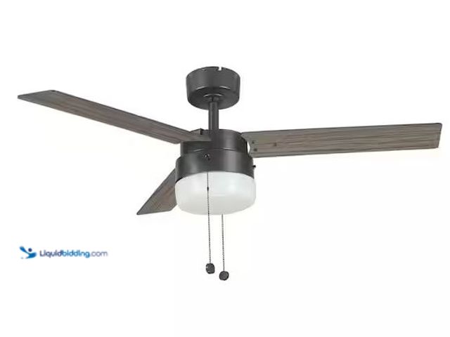 Lot 49-1568977 - Hampton Bay Montgomery II 44 in. Indoor Oil Rubbed Bronze Ceiling Fan with Light Kit Model # RDB9144...