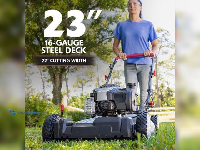Lot 49-5539721 - Murray 22 in. 140 cc Briggs & Stratton Walk Behind Gas Self-Propelled Lawn Mower with Front Wheel Dr...