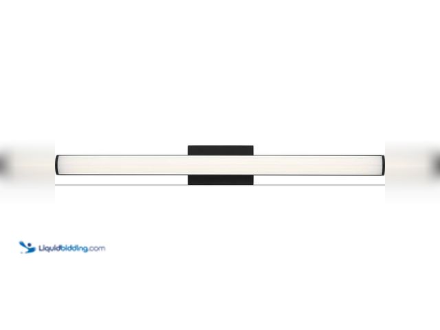 Lot 49-3616941 - 24" Modern LED Bathroom Vanity Bath Light Bar, Midnight Black, Dimmable, Acrylic Diffuser, Adjustabl...