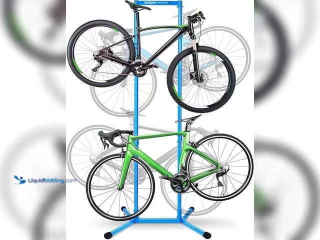 Lot 49-3462960 - 4 Bike Storage Rack Garage(Max 240lbs), Freestanding Gravity Bicycle Rack with Fully Adjustable Arms...