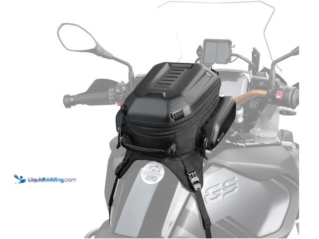 Lot 49-3431447 - Abamita Rhinowalk Motorcycle Tank Bag Waterproof Backpack Hard-shell Expandable Rhinowalk Motorcycle...