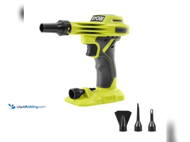 Lot 49-5544344 - RYOBI ONE+ 18V Cordless High Volume Inflator (Tool Only). Model # PCL016B. Unused