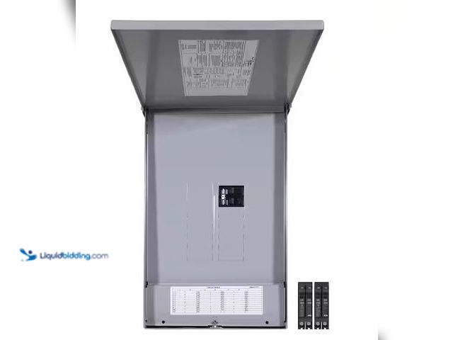 Lot 49-3637935 - ABB 125 Amp 12-Space 24-Circuit Main Breaker Outdoor Load Center Value Pack (NOTE: Broken/damaged fi...