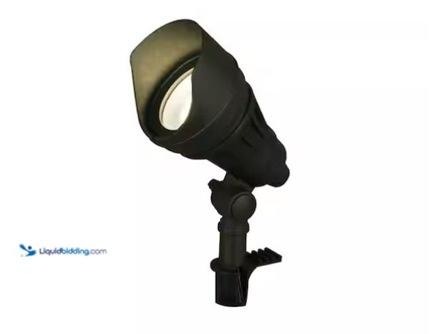 Lot 49-3431842 - Lot of (2) Hampton Bay 540 Lumen Low Voltage Millennium Black Adjustable Light Color Integrated LED ...