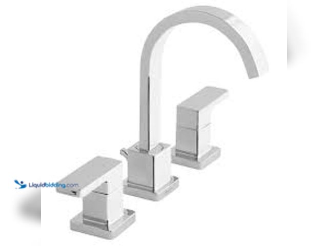 Lot 49-5415064 - Glacier Bay Marx 8 in. Widespread Double-Handle High-Arc Bathroom Faucet in Polished Chrome. Model #...