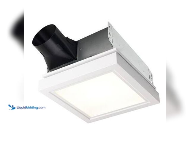 Lot 49-5539930 - Broan-NuTone Roomside Series, Decorative, White Trim, 110 CFM, Roomside Ceiling Bathroom Exhaust Fan...