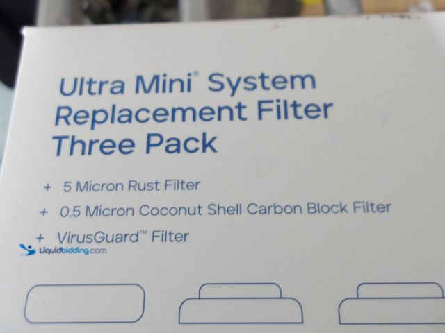 Lot 49-1513242 - Clearsource Ultra Mini System Replacement Filter 3 Pack Virus Rust Carbon Block, Model# 854663007414...