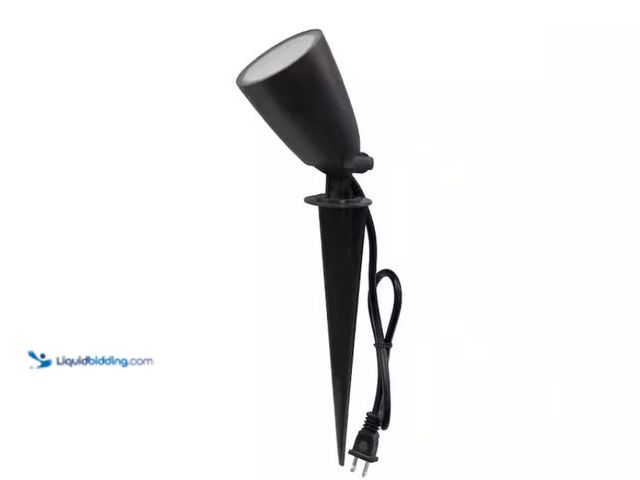 Lot 49-5538566 - QTY 4 - Commercial Electric
Line Voltage Bronze LED Landscape Flood Light with Spike. Model # SPKP-...