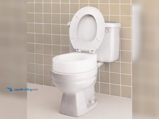 Lot 49-1516537 - Carex Health Brands Hinged Toilet Seat Riser - Elongated, model # FGB32100 0000, unused.  Ref#AHD-PA...