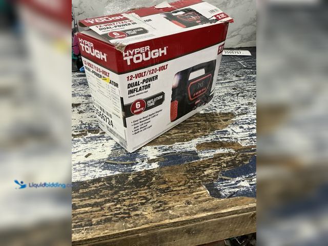 Lot 49-3566724 - Hyper Tough Dual Power Digital Inflator for Car Tires model:194346369423 unused. Unable to test