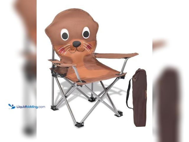 Lot 49-3432092 - XMT Kids Folding Chair with Cup Holder - Portable Lightweight Outdoor & Indoor Chair for Children Ag...