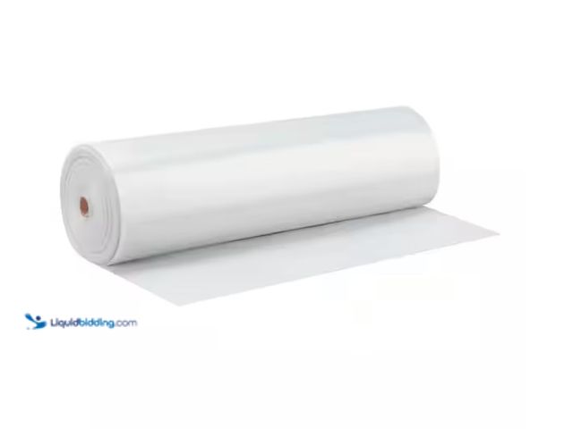 Lot 49-1575733 - HDX 20 ft. x 100 ft. Clear 6 mil Plastic Sheeting, Model # CFHD0620C, Unused  Ref#ASRHD0130