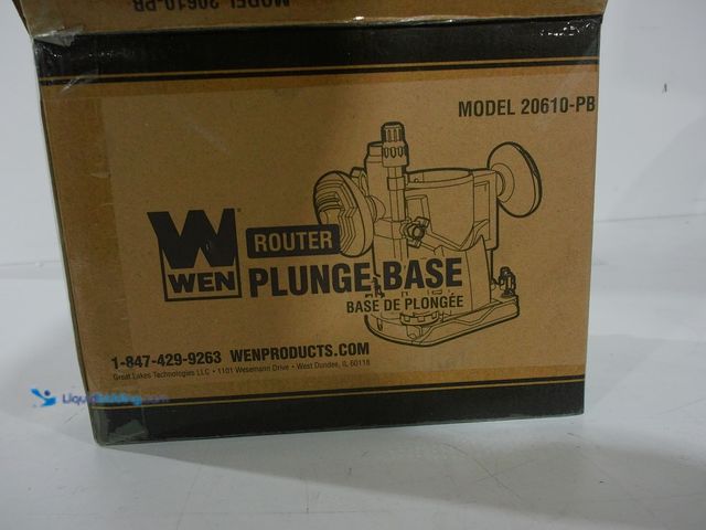 Lot 49-2006010 - WEN Plunge Base Kit for Compact Trim Routers, Model # 20610-PB, Unused, Has attachments, Factory pac...