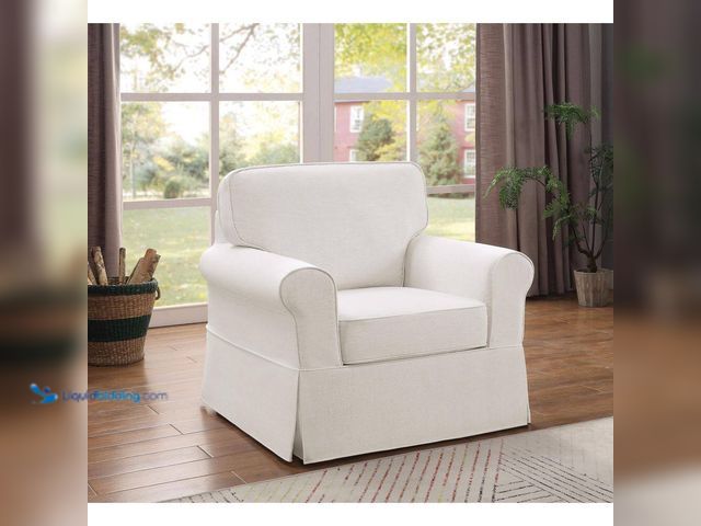 Lot 49-5508627 - OSP Home Furnishings
Ashton Ivory Polyester Arm Chair with Removable Cushions (Set of 1). Model # A...