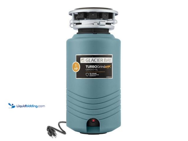 Lot 49-5449603 - Glacier Bay
TurboGrind Max 1 hp. Continuous Feed Garbage Disposal with Power Cord (box damage) (att...