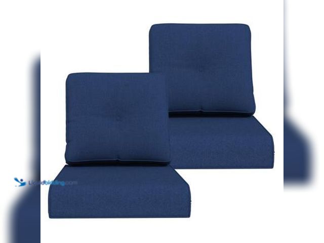 Lot 49-5546873 - MeetLeisure 22 in. x 24 in. Outdoor Deep Seating Outdoor Lounge Chair Cushion Set in Blue for Chair ...
