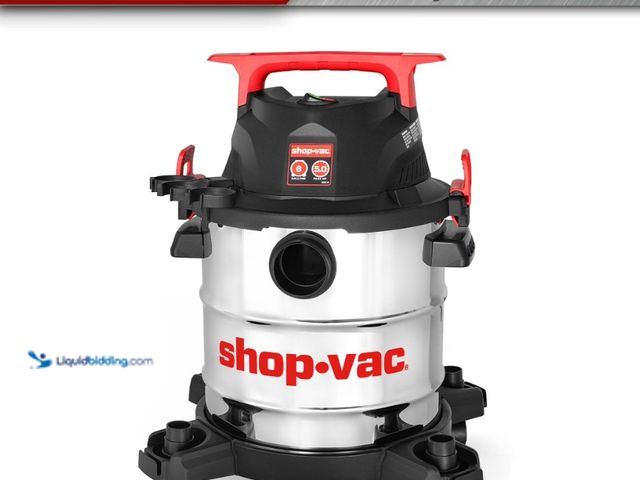 Lot 49-1623973 - Shop-Vac® 6 Gallon Wet/Dry Vacuum, 5.0 Peak HP, Stainless Steel Tank, Model # 18950312535, Used, Has...