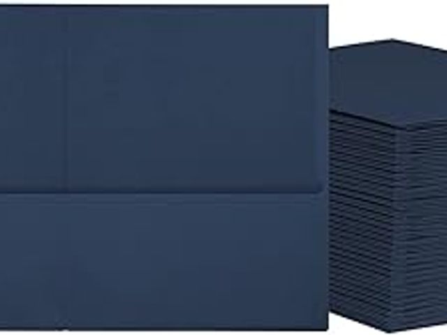 Lot 49-1557318 - (125-Pack) Oxford 2 Pocket Folders, Mega Box of 125, Textured Paper Folders, Letter Size, Essentials...