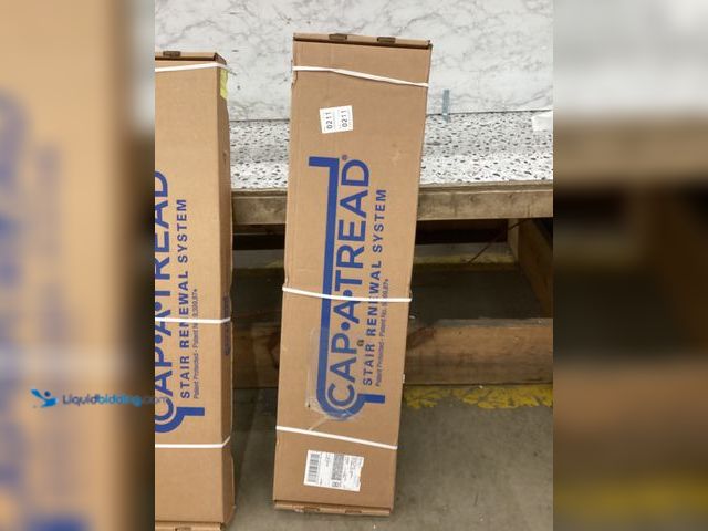 Lot 49-5460647 - Cap A Tread
Bradbury Hill Wood 47 in. L x 12.15 in. W x 57.91 mm T Vinyl Overlay Stair Tread and Re...