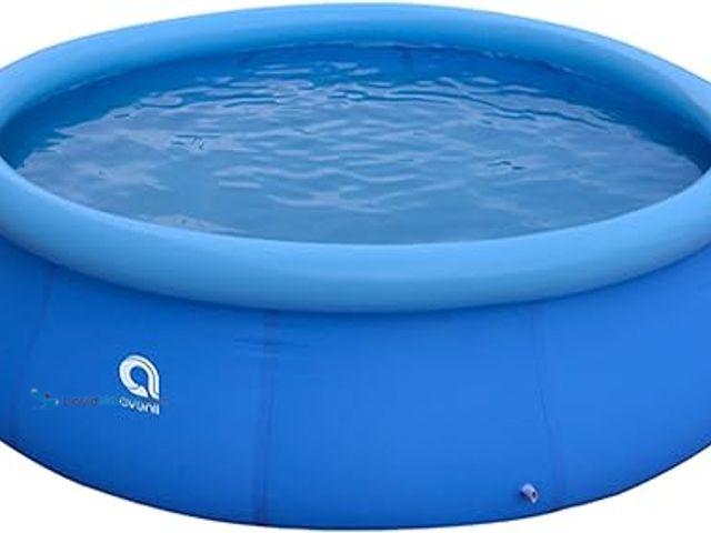 Lot 49-5483262 - JLeisure Avenli 17808 12 Feet x 30 Inch Round Inflatable Outdoor Swimming Pool for Kids Ages 6 and U...
