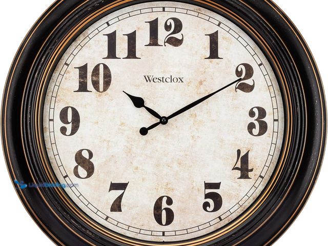 Lot 49-5485769 - Westclox Traditional Large Wall Clock Battery-Operated Clock for Living Room, Bedroom, Office | Idea...