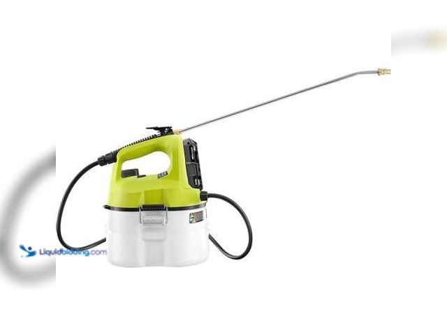 Lot 49-5548920 - RYOBI ONE+ 18V Cordless Battery 1 Gallon Chemical Sprayer Model # P2810 UNUSED. BATTARY ND CHARGER N...