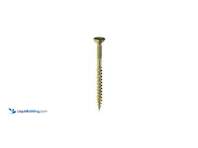 Lot 49-5439078 - QTY 3 - 8 in. x 2 in. 1 lb. Lox 2 Flat Scavenger Head Yellow Zinc Coarse Thread (Approximately 127-P...