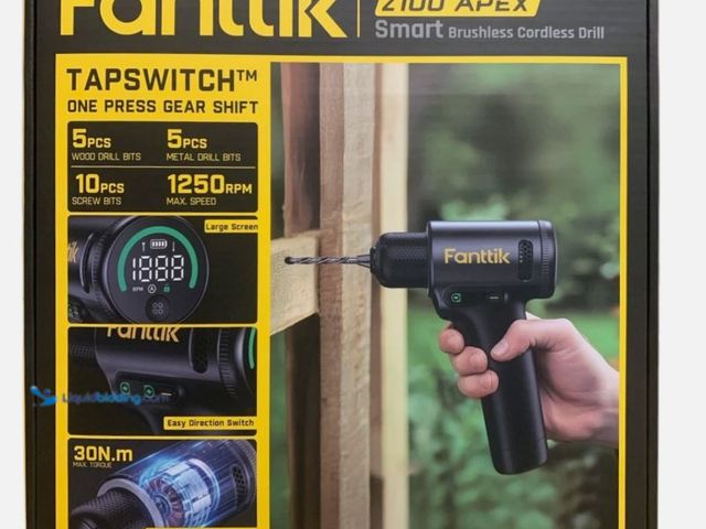 Lot 49-5545716 - Fanttik Z100 Apex Smart Brushless Cordless Drill, Tapswitch One Press Gear Shift, Unused with attach...