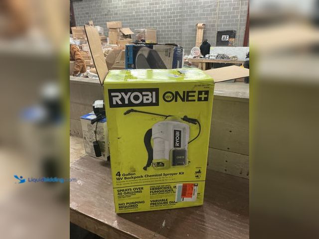 Lot 49-5449591 - RYOBI
ONE+ 18V Cordless Battery 4 Gal. Backpack Chemical Sprayer (no battery/charger) (tested works...
