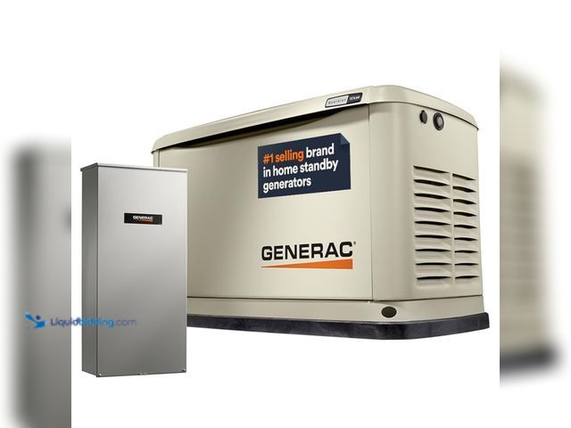 Lot 49-1533287 - Generac Guardian 10kW Home Standby Generator with 100 Amp Transfer Switch - Automatic Whole House Ba...