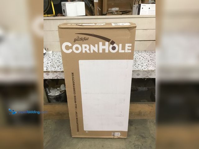 Lot 49-5410446 - YouTheFan NCAA 2’ x 4’ Professional Wood Cornhole Game with Logo Bags. Unused