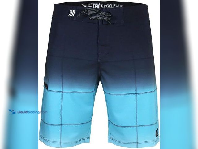 Lot 49-5408457 - Lot of 2. Men's Swim Trunks 22“ Quick Dry Board Shorts with Key Keeper, No Mesh Lining - Perfect for...