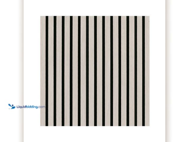 Lot 49-5580869 - Approx 230 sq.ft. MSI
Harmony Fog 24 in. x 24 in. Gray Light Wood Slat Decorative Acoustic Sound Ab...