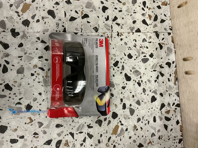 Lot 49-3536942 - 3M Safety Eyewear Polarized Glasses with Black Frame, Anti Fog and Scratch Resistant Lens. Model # 9...