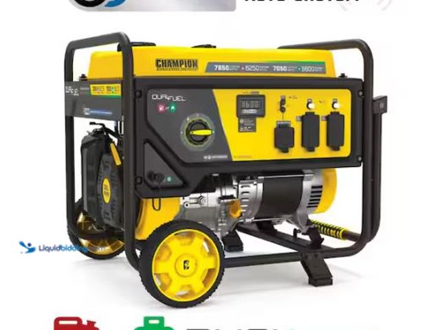 Lot 49-1510849 - Champion Power Equipment 7850/6250-Watt Recoil Start Gasoline and Propane Powered Dual Fuel Portable...
