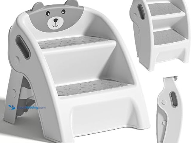Lot 49-2025630 - TPN Toddler Step Stool for Bathroom Sink and Potty Training Durable Anti-Slip,Anti-Tip A-Frame,10-Se...