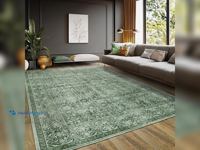 Lot 49-5408683 - Vintage Floral Area Rugs for Living Room Bedroom, 6x9 Soft Washable Printed Rug for Living Room Indo...