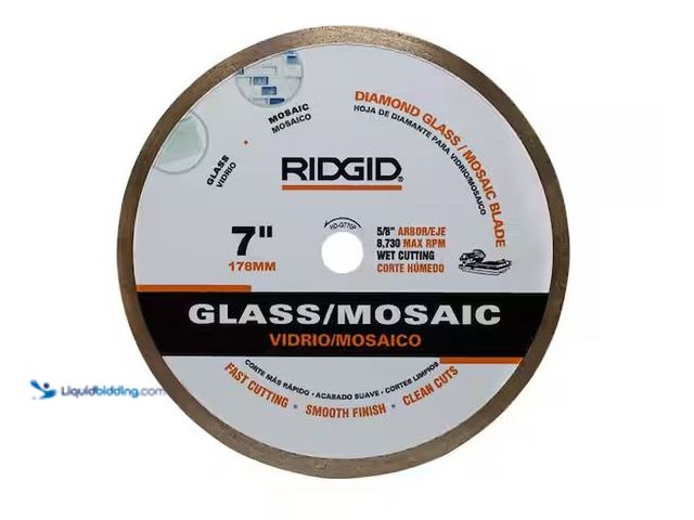 Lot 49-1576744 - RIDGID 7 in. Glass Mosaic Tile Blade Model # HD-GT70P, Unused  Ref#HD0210