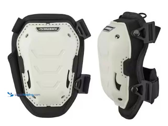 Lot 49-3615693 - Husky White Foam Memory Foam Hard Cap Knee Pad with Adjustable Straps, Model # HD00411, Unused.  Ref...