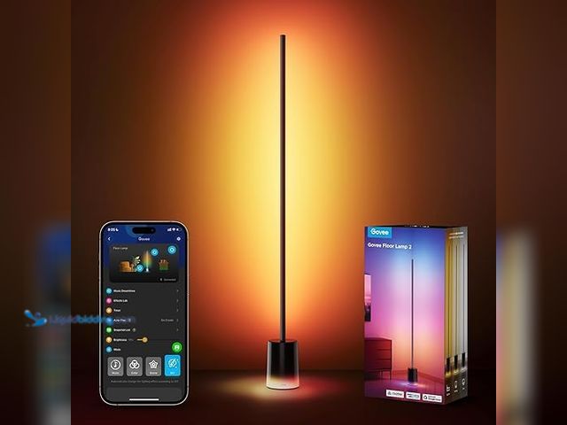 Lot 49-5461077 - Govee Floor Lamp 2 with Matter, RGBIC, Warm Cool White LED, Alexa Compatible, 1725lm, Music Sync, Sc...